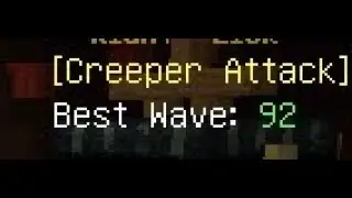 【World Record】HYPIXEL CREEPER ATTACK WORLD RECORD!(Wave 92)