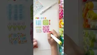 Inspiring Spring Ideas🌼 #coloring #spring #ohulumarkers