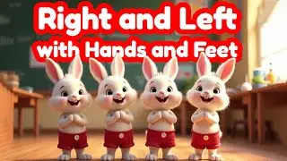 Right and Left with Hands and Feet #RightAndLeft #nurseryrhymes #educationalvideosforkids