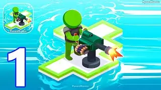 War of Rafts: Crazy Sea Battle - Gameplay Walkthrough Part 1 Stickman Raft Survival Ocean Nomad
