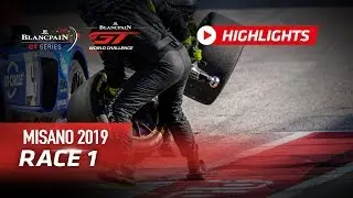 RACE 1 Highlights  - Misano 2019 - Blancpain GT World Challenge Europe