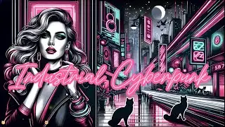 Street Girl and Her Cat - Best of Industrial CyberPunk SynthWave - Beautiful Art & Neon Dream Radio