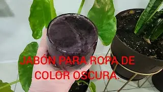 Como Hacer Jabón  para ropa oscura negra.