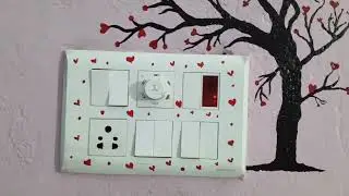 Switch board decoration ideas💡 ✨👍🏻#youtubeshorts #art #painting #viralshorts #design  @deepa_.art08