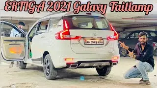 ERTIGA 2021 MODIFIED WITH GALAXY TAILLAMPS|MONSTER HEADLAMP|UNDERSEAT WOOFER📞9820187037