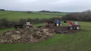 Spreading some muck! #farming #agriculture #masseyferguson