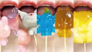 asmr CHARACTER JELLY EMOJI FOOD 캐릭터 젤리 먹방 eating sounds