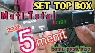 service set top box evercoss mati total  #stb reseiver digital tv