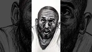 Drawing Kobe from &lsquo;K O B E&rsquo; ✍️🔥🐍 #drawing #art #legend #mamba #kobebryant #shorts #nba #blackmamba