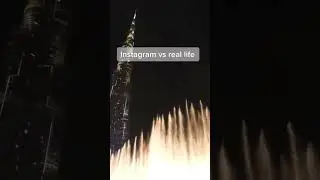 Instagram vs reality #burjkhalifa #dubai #uae #travel#travelinspo #camera