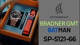 SPINNAKER BRADNER GMT sp-5121-66 SAAT İNCELEMESİ (UYGUN FİYATA SAFİR CAM  - GMT - ZENGİN KUTU !!!)