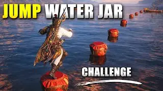 Where Winds Meet How to reach the midstream boat Jump from water jar challenge Afterglow Quest Guide