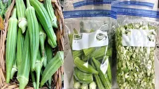 How to preserve okra.