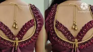 👌💯traditional fancy blouse back neck design sleeves design