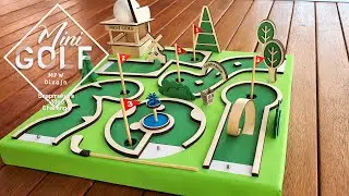 Laser-created mini golf course #SnapmakerMiniGolf  #lasercutting #diy