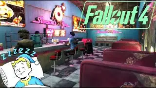 🔴 🌌 A Night Under the Neon | Fallout 4 Campfire, Noir Jazz & Wasteland Nature Sounds 🎵🔥