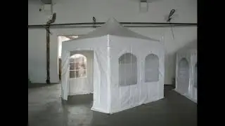 Montaj 3x3 m Pavilion Pliabil Professional Aluminiu 50 mm, cu ferestre, PVC 620 | www.CORTURI24.ro