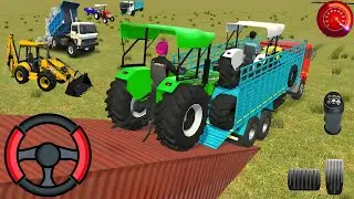 Drive JCB and Unloading Stone From Dumper in Game🔥 #jcb #tractor #dumper #truck#gamingvideos