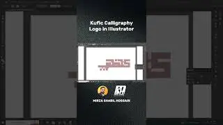 My First Logo Making TutorialKufic Calligraphy Logo in Illustrator #Logo #tutorial #illustrator