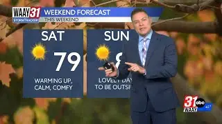 Tracking great fall weather ahead for north Alabama