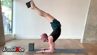 Extreme Yoga Poses - Picking Up Blocks With Feet || WooGlobe