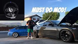 Finally installing my new LCI steering wheel on my 2024 G80 M3