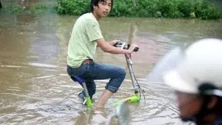Flooding in several southern Chinese cities