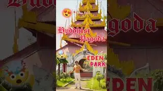 Buddhist Pagoda in Eden Park🏡 জলের ভেতরে ওটা কি ছিল ‼️#ytshorts