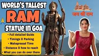 World’s Tallest Ram Statue in Goa 🇮🇳 | Timings, Parking & Darshan | Partagali Math Goa