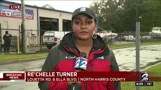 SUV falls on auto shop worker in north Harris County