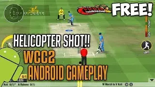 (NEW UPDATE! ) OMG! HELICOPTER SHOT World Cricket Championship 2 | WCC2 ANDROID Gameplay
