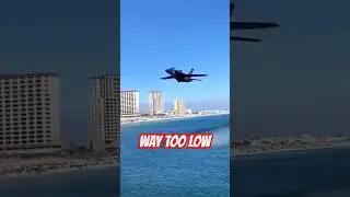 Blue Angel F-18 FLIES WAY Too Low at Beach Show &mdash; Sends Tents Flying! #AirshowFails #F18BuzzPass