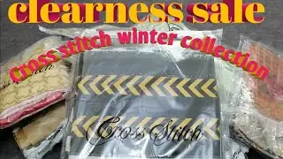 Cross stitch | Cross stitch duppata shirt | winter sale | SHE SHOP