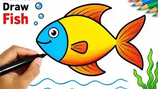 how to draw fish, how to draw a fish, how to draw fish bowl, how to draw fish easy, how to draw fish
