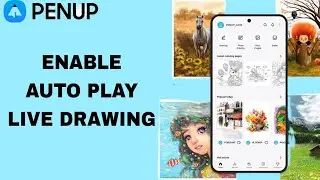 How To Enable Auto Play Live Drawing On Penup App | Step By Step
