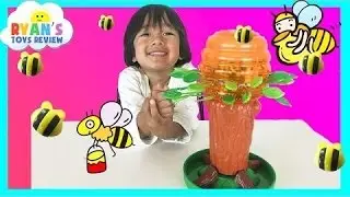 Family Fun Game for kids Honey Bee Tree Egg Surprise Toys Transformer Ryan ToysReview - Tv AV