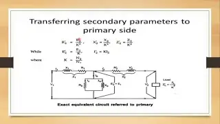 LEC#25.equivalent circuit of transformer referred to primary and secondary