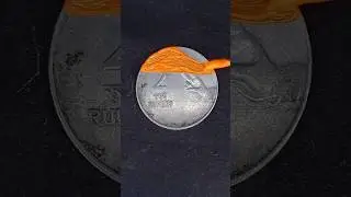 🇮🇳 Unique Indian Flag Design on 2 Rupee Coin ✨ #shorts #youtubeshorts #trending #art