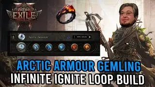 Арктический доспех Gemling | Бесконечный цикл Ignite Prolif | Каллорак Path of Exile 2