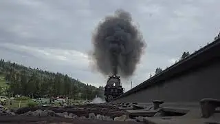 UP 4014 'Big Boy' Trackside at Soda Springs CA