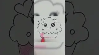 How to Draw a Cute Cupcake | Unicorn | kawaii | Easy | Step by step | Drawing | #samdrawing