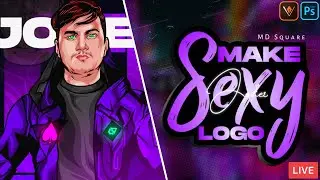 How to make Gaming Mascot Logo on android || Doing client work @JoKerFTW