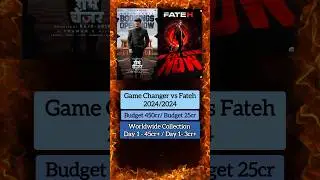 Game Changer vs Fateh Day 1 #cinemaandcollection #boxofficecollection @CinemaandCollection