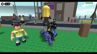 Roblox Natural disaster survival +colab with my friend