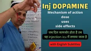 Dopamine/Dopamine injection/Dopamine uses in Hindi / Dopamine infusion/ Dopamine action in Hindi.