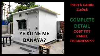 PORTA CABIN IN NOIDA, COMPLETE DETAIL | PUF PANEL | ROOF TOP | PREFAB HOUSE IN INDIA