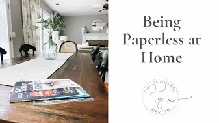 Being Paperless at Home