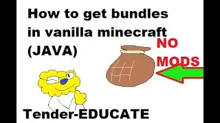 Tender-Guide: How to enable and craft Bundles in vanilla Minecraft (No external mods.)