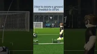 How to score a ground freekick in RF24 | #rf24 #roblox #soccer  #football #fifa #freekick #tutorial
