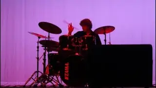 Rush YYZ with Neil Peart drum solo - talent show 2nd place 